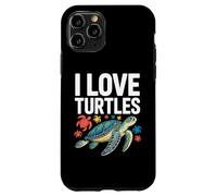 I Love Turtles Sea Creatures Pasión Carcasa para iPhone 11 Pro