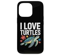 I Love Turtles Sea Creatures Pasión Carcasa para iPhone 13 Pro