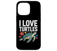 I Love Turtles Sea Creatures Pasión Carcasa para iPhone 14 Pro MAX
