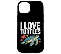 I Love Turtles Sea Creatures Pasión Carcasa para iPhone 15 Plus