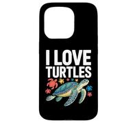 I Love Turtles Sea Creatures Pasión Carcasa para iPhone 15 Pro