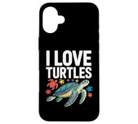 I Love Turtles Sea Creatures Pasión Carcasa para iPhone 16 Plus