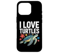 I Love Turtles Sea Creatures Pasión Carcasa para iPhone 16 Pro