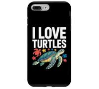 I Love Turtles Sea Creatures Pasión Carcasa para iPhone 7 Plus/8 Plus