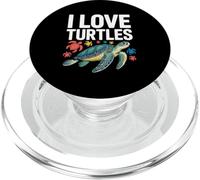 I Love Turtles Sea Creatures Pasión PopSockets PopGrip para MagSafe