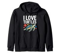 I Love Turtles Sea Creatures Pasión Sudadera con Capucha