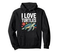 I Love Turtles Sea Creatures Pasión Sudadera con Capucha