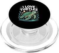 I Love Turtles Sea Life Océano PopSockets PopGrip para MagSafe