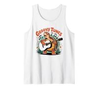 I Love Turtles Sea Playing Guitarra Rock Star Rock and Roll Camiseta sin Mangas