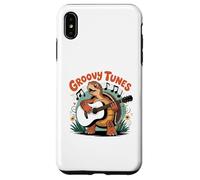 I Love Turtles Sea Playing Guitarra Rock Star Rock and Roll Carcasa para iPhone XS Max