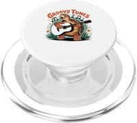 I Love Turtles Sea Playing Guitarra Rock Star Rock and Roll PopSockets PopGrip para MagSafe