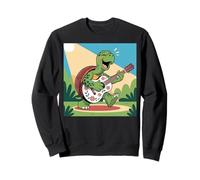 I Love Turtles Sea Playing Guitarra Rock Star Rock and Roll Sudadera