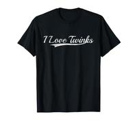 I Love Twinks Varsity Style Retro Bold Graphic Classic Camiseta
