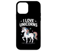 I Love Unicorns Rainbow Fantasía Diversión Carcasa para iPhone 12 mini