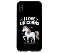 I Love Unicorns Rainbow Fantasía Diversión Carcasa para iPhone XS Max