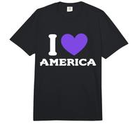 I Love USA America Patriotic 4 de Julio Comfort Colors Adult Heavyweight T-Shirt