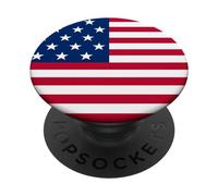I Love USA, Enjoy Cool USA United States of America Flag PopSockets PopGrip Adhesivo