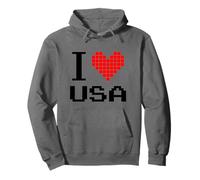 I Love USA, Enjoy Patriotic United States of America USA Sudadera con Capucha