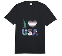 I Love USA Liberty Eagle con Forma de corazón Comfort Colors Adult Heavyweight T-Shirt