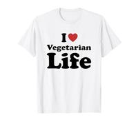 I Love Vegetarian Life Camiseta