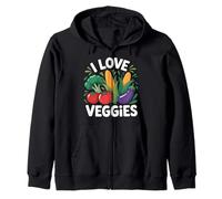 I Love Veggies Fresco Brócoli Tomate Maíz Sudadera con Capucha