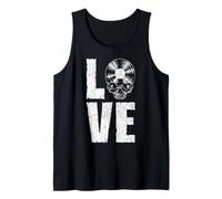 I Love Vinyl Old School Coleccionista de Discos de Calavera gótica Camiseta sin Mangas