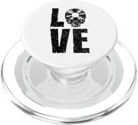 I Love Vinyl Old School Coleccionista de Discos de Calavera gótica PopSockets PopGrip para MagSafe