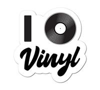 I Love Vinyl Sticker Music Passion Love Top Decal Car