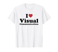 I Love Visual Communication Funny Humor Retro Camiseta