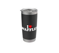 I Love Waffles, I Heart Waffles Vaso térmico de acero inoxidable de doble pared