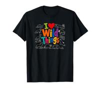 I Love Wild Things Cute Wildlife Nature Animal Lover Camiseta