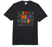 I Love Wild Things Cute Wildlife Nature Animal Lover Comfort Colors Adult Heavyweight T-Shirt