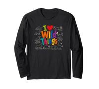 I Love Wild Things Cute Wildlife Nature Animal Lover Manga Larga
