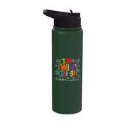 I Love Wild Things Cute Wildlife Nature Animal Lover Stainless Steel Insulated Water Bottle