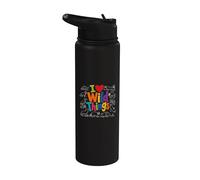 I Love Wild Things Cute Wildlife Nature Animal Lover Stainless Steel Insulated Water Bottle