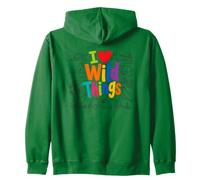I Love Wild Things Wildlife Nature Animal Lover Sudadera con Capucha