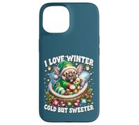 I Love Winter Christmas Sayings For French Bulldog Grandma Carcasa para iPhone 15
