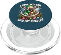 I Love Winter Christmas Sayings For French Bulldog Grandma PopSockets PopGrip para MagSafe