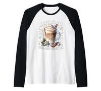 I Love Winter Saying For Coffee Lover Women Let It Snow Camiseta Manga Raglan