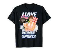 I Love Women Sports X Only Milf Love Date Fans Mujeres Deportes Camiseta