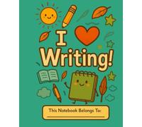 I Love Writing! - Ruled Notebook for Creative Journaling: Softcover Journal in Pink, Purple & Green