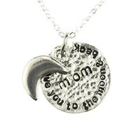 I Love You a la luna y Volver mamá collar Idea de regalo para mamá para cumpleaños, Navidad y el día de la madre