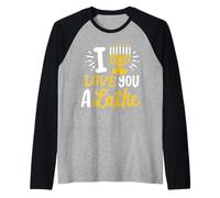 I Love You A Latke Funny Hanukkah Jewish Holiday Janucá Camiseta Manga Raglan