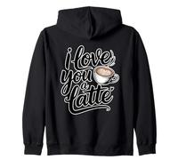 I Love You A Latte Sudadera con Capucha