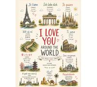 I Love You Around the World: Love Speaks Every Language | 100-Page College Ruled Notebook