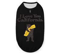I Love You California - Camisetas para Perros de Verano para Mascotas, Camisetas Suaves sin Mangas, Ropa para Mascotas para Cachorros y Gatos pequeños