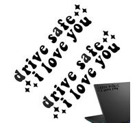 I Love You Drive Safe Mirror Sticker, Calcomanía Para Espejo Retrovisor De Coche, Pegatinas De Conducción Segura, Pegatina De Espejos Para Ventanas De Coche | With Love Automotive Para Conductor