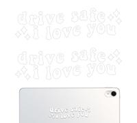 I Love You Drive Safe Mirror Sticker, Calcomanía Para Espejo Retrovisor De Coche, Pegatinas De Conducción Segura, Pegatina De Espejos Para Ventanas De Coche | With Love Automotive Para Conductor
