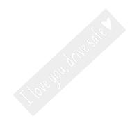 I Love You Drive Safe Sticker, Pegatinas I Love You Drive Safe, Me Encanta Que Manejen Letras De Emblema Impermeable Seguro Para Los Vehículos Del Parachoques De La Ventana Del Cami