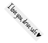 I Love You Drive Safe Sticker, Pegatinas I Love You Drive Safe, Me Encanta Que Manejen Letras De Emblema Impermeable Seguro Para Los Vehículos Del Parachoques De La Ventana Del Cami